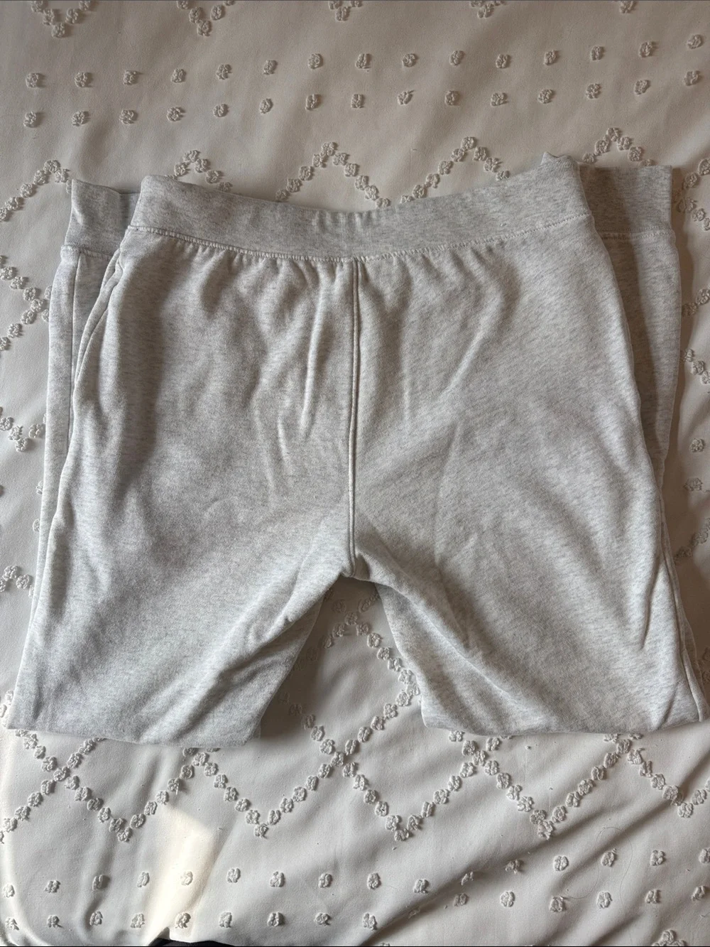 Aeropostale Heather Gray Sweatpant Joggers Size Small Thigh Logo
